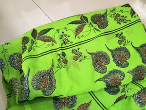Green Design Saree