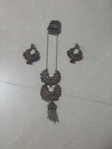 🆕 Oxidised Jewellery Set