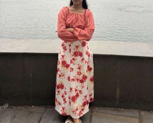 Floral Skirt And Top🌸🌷