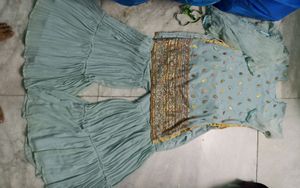 Sea Green Garara Kurti