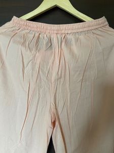Biba Women’s Cotton Peach Colour Palazzo (L)