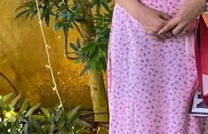 PINK FLORAL SKIRT