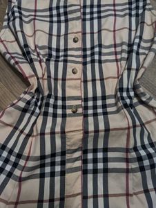 Burberry Plaid Shirt Dress