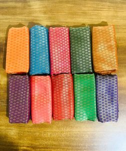 10 Psc Unstitched Blouse Piece Material 1 Mtr Each