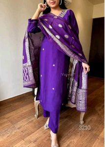 Embroidery Chanderi Silk Kurta Set🥺🥺🎉❄️🦋