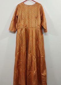 Orange festive gown