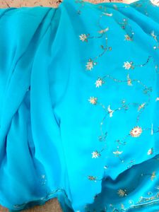 Price Dropped Embroided Saree