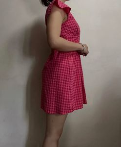 Pink Fit &amp; Flare Dress