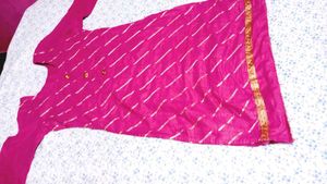 Pink Printed Kurta