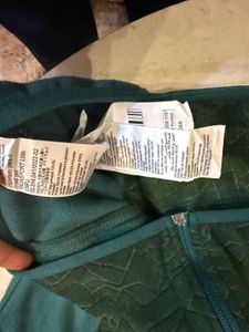 Quechua Green Patterned Fleece Jacket