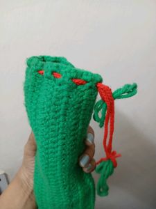 Crochet Drawstring Pouch Multipurpose