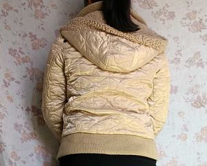 Beige Quilted Jacket