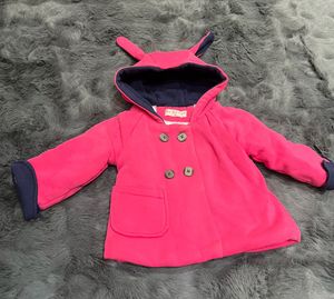 Pink Bunny Ears Baby Coat