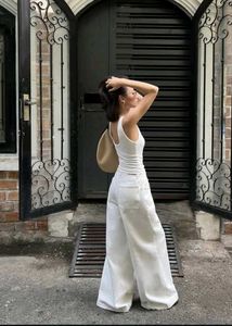 White Wide Leg