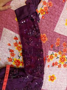 Elegant Purple Ethnic Gown