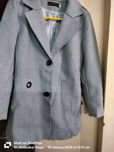 Chic Light Blue Coat