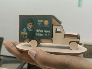 Miniature Wooden Meal Van