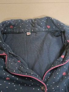Heart Print Sleep Shirt