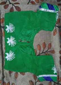 Green Readymade Saree Blouse