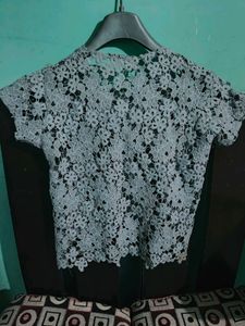 Crochet Net Crop Top