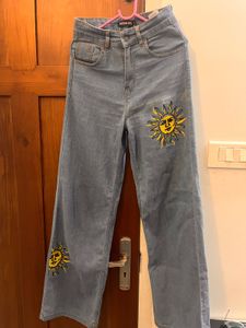 Sassafras High Rise Straight Fit Jeans