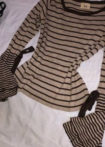 Striped Long Sleeve Top