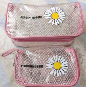 Cute Daisy Pouches (Set of 2)