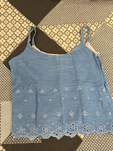 Girls&#39; Denim Tank &amp; Shorts Set