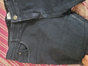 Stylish Black Denim Shorts - Very Comfortable!