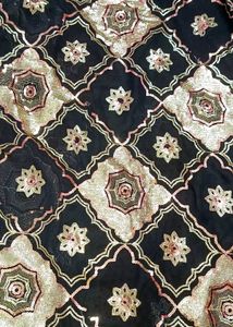 Sequin saree  Black &amp; Gold (Without Blouse)