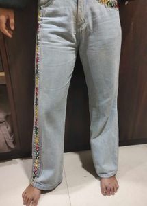 👇🌸 Garba Special Handmade Jeans – H.M Collection