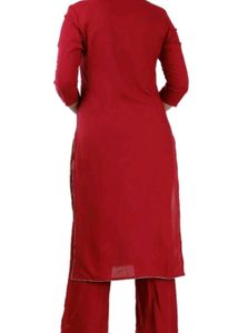 Elegant Red Kurta Set