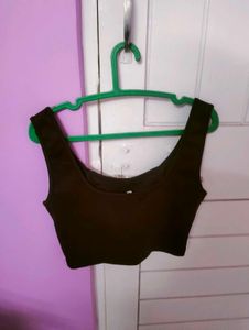 Paisley Print Crop Top