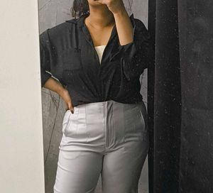 V neck oversized top