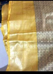 Kanjivaram Mustard Saree🔥