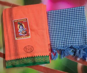 Brand New Pure Cotton Dhoti Jode With Towel