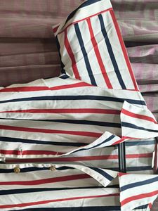 Striped Button-Down Shirt Dress