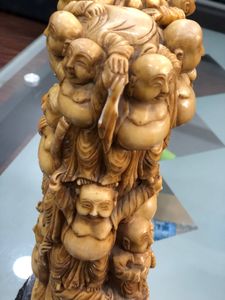 Vintage Carved Buddha Statue