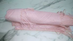Pink Scarf with Fringe