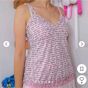 PINK CURSIVE hot Kiss CAMISOLE