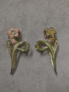 Floral Hair Claw Clip Set