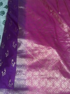 Purple Banarasi Silk Saree