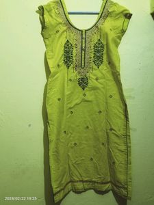 straight Kurti with Dupatta