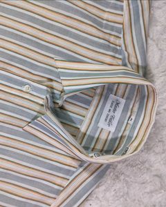 Beige Colour Mastor Tailor Shirt With Strips...