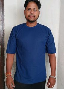 👕Premium Navy Blue Half Sleeve T-Shirt for Men👍