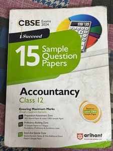 Class 12 Arihant Sample Paper Accountancy