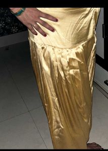 Satin Salwar Golden Colour