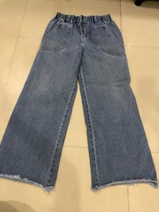 Wide Leg Denim Jeans
