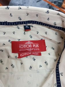 Beige Colour Printed Shirt