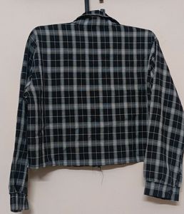 Women Crop Shirt With Full Sleeve